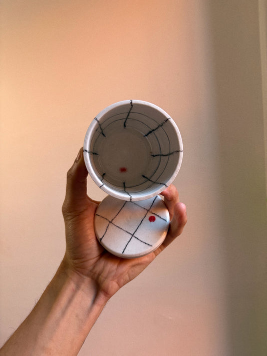 porcelain lidded jar