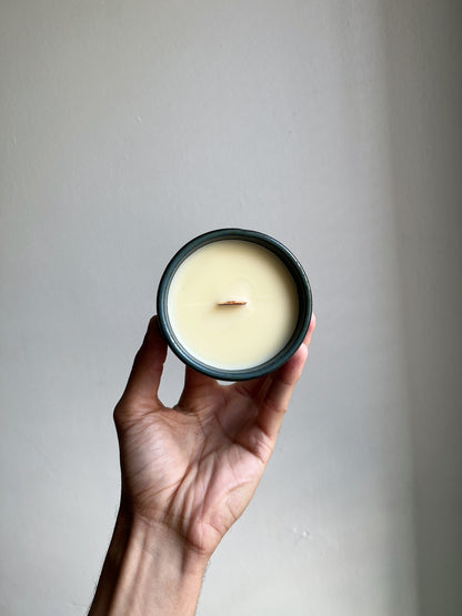 handmade eco-friendly ceramic candle