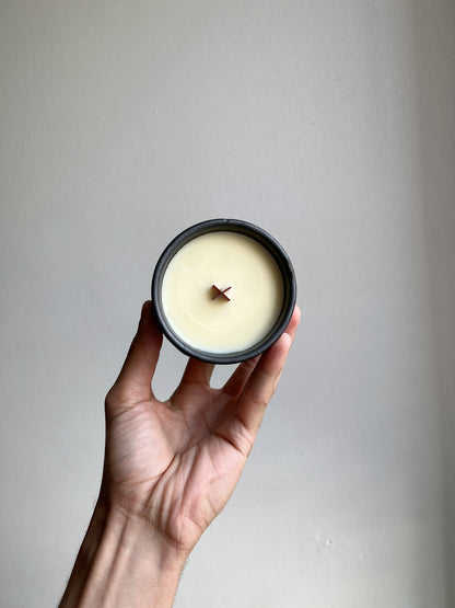 handmade eco-friendly ceramic candle