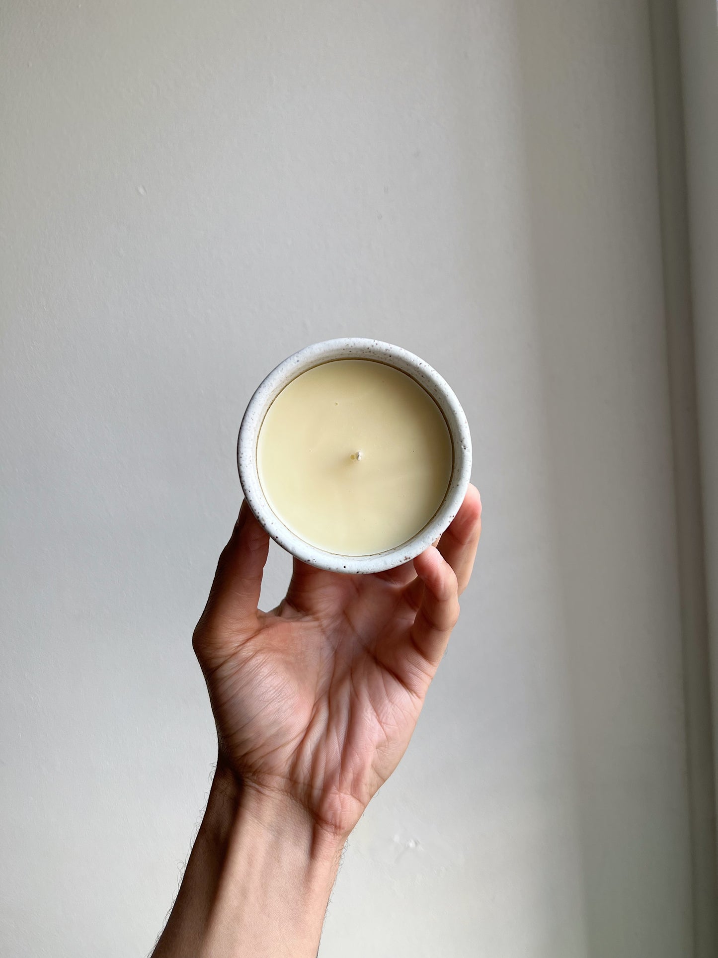 handmade eco-friendly ceramic candle
