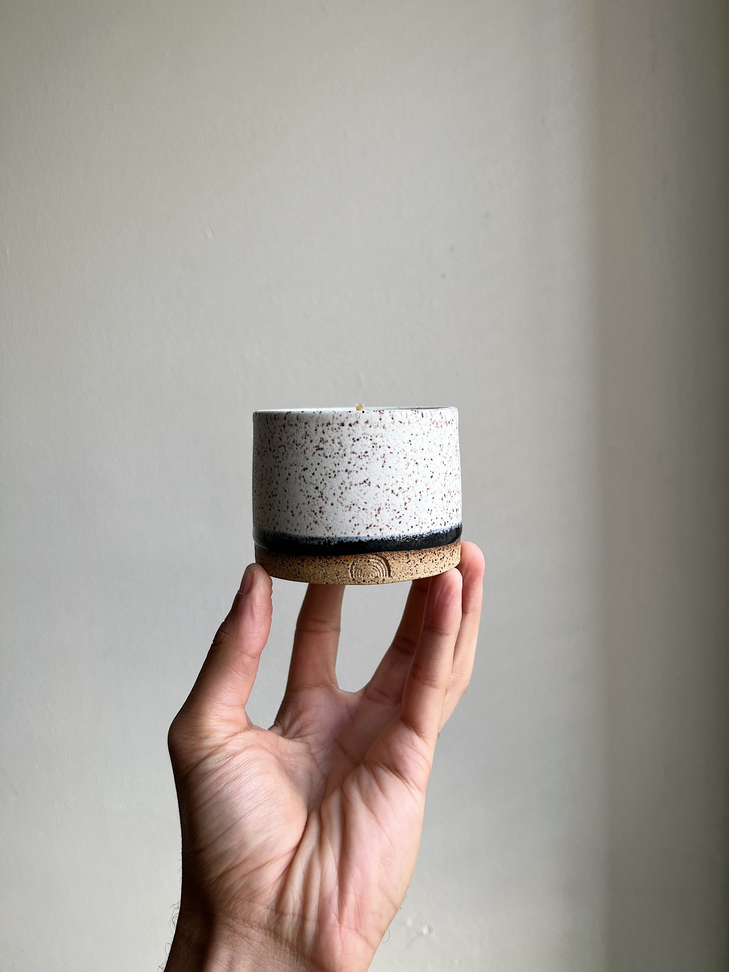 handmade eco-friendly ceramic candle