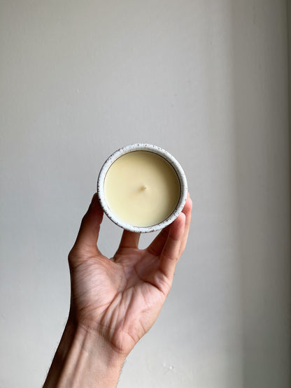 handmade eco-friendly ceramic candle