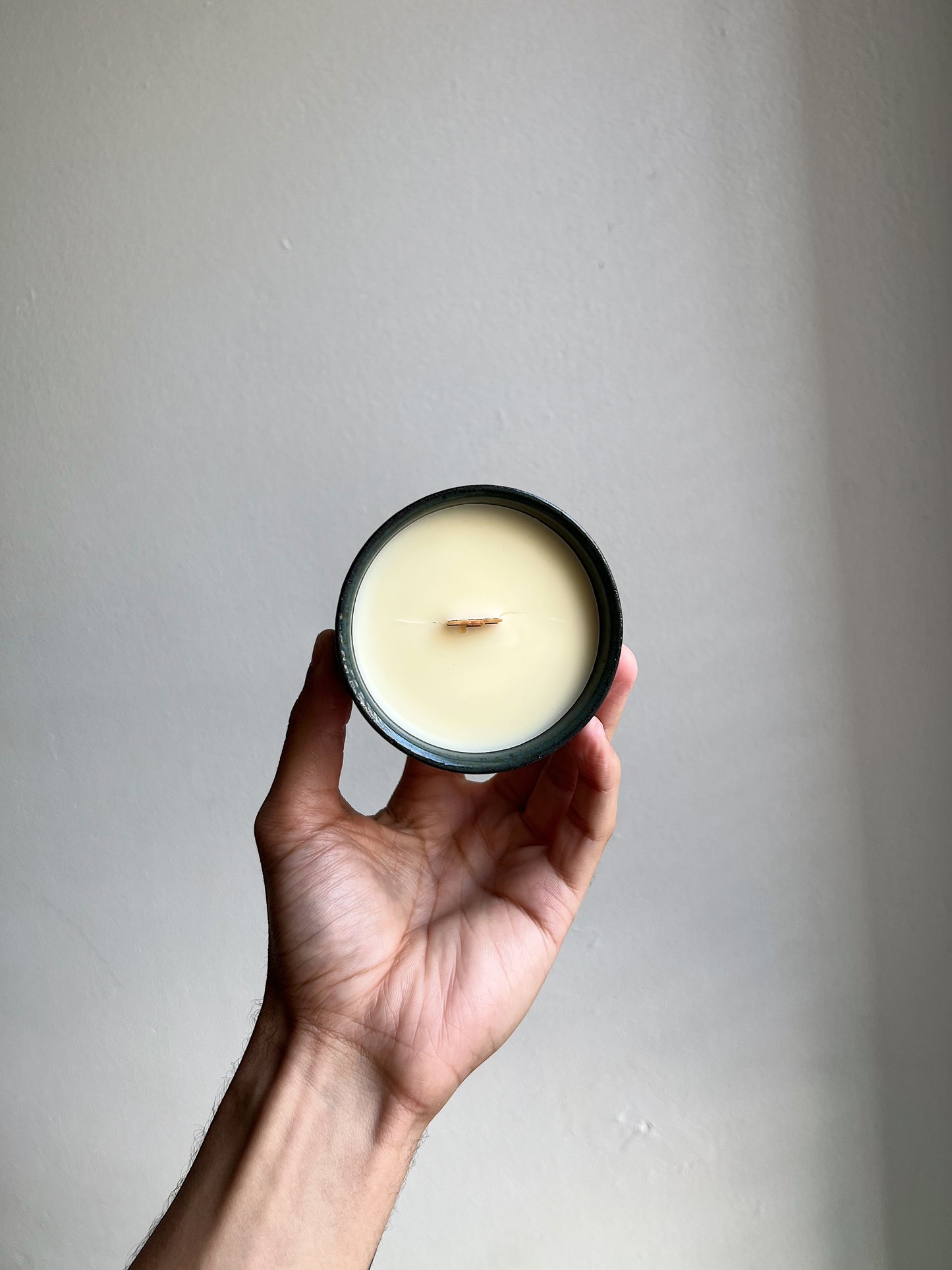 handmade eco-friendly ceramic candle