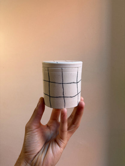 porcelain lidded jar