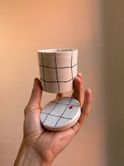 porcelain lidded jar